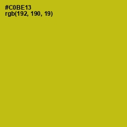 #C0BE13 - Gold Tips Color Image