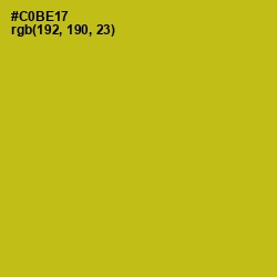 #C0BE17 - Gold Tips Color Image