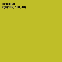 #C0BE28 - Earls Green Color Image