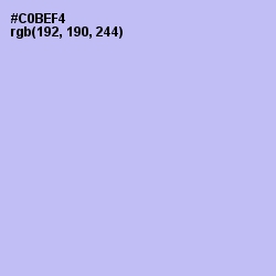 #C0BEF4 - Perfume Color Image