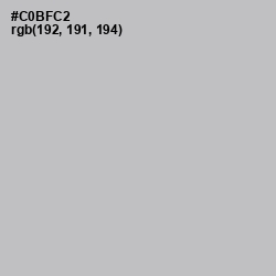 #C0BFC2 - Pale Slate Color Image