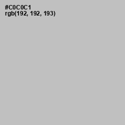 #C0C0C1 - Silver Color Image