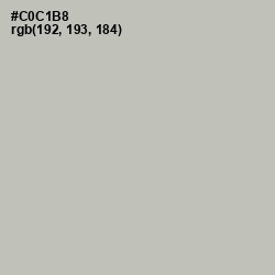 #C0C1B8 - Gray Nickel Color Image