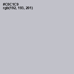 #C0C1C9 - Silver Color Image