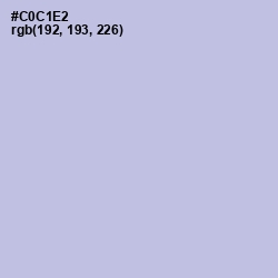 #C0C1E2 - Periwinkle Gray Color Image