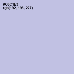 #C0C1E3 - Periwinkle Gray Color Image