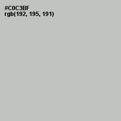 #C0C3BF - Gray Nickel Color Image