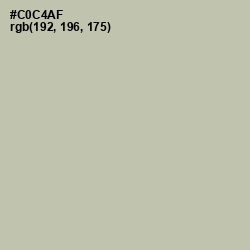 #C0C4AF - Thistle Green Color Image