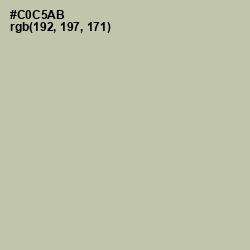 #C0C5AB - Thistle Green Color Image