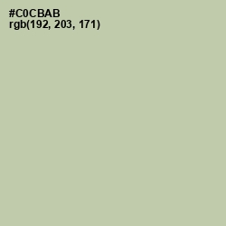 #C0CBAB - Thistle Green Color Image