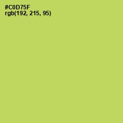 #C0D75F - Wattle Color Image