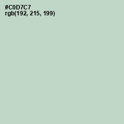 #C0D7C7 - Sea Mist Color Image