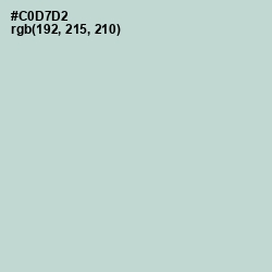 #C0D7D2 - Tiara Color Image