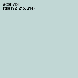 #C0D7D6 - Tiara Color Image