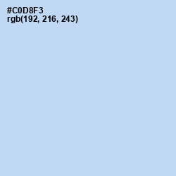 #C0D8F3 - Tropical Blue Color Image