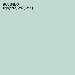 #C0D9D3 - Tiara Color Image