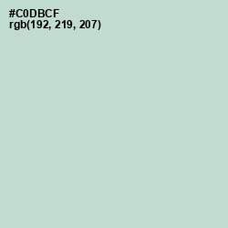#C0DBCF - Sea Mist Color Image