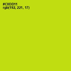 #C0DD11 - Bird Flower Color Image
