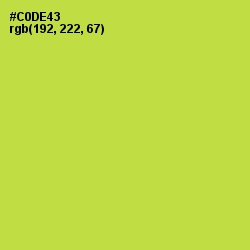 #C0DE43 - Wattle Color Image