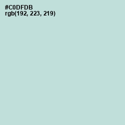 #C0DFDB - Paris White Color Image