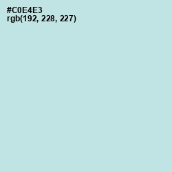 #C0E4E3 - Jagged Ice Color Image