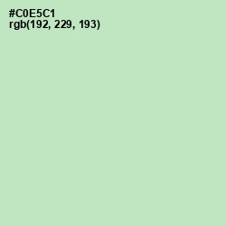 #C0E5C1 - Tea Green Color Image