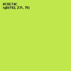 #C0E74C - Wattle Color Image