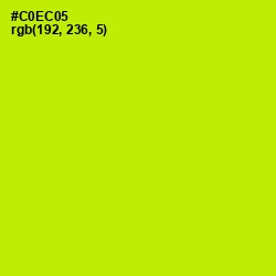 #C0EC05 - Bitter Lemon Color Image