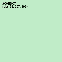 #C0EDC7 - Tea Green Color Image