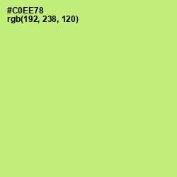 #C0EE78 - Yellow Green Color Image