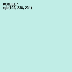 #C0EEE7 - Jagged Ice Color Image