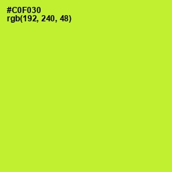 #C0F030 - Pear Color Image