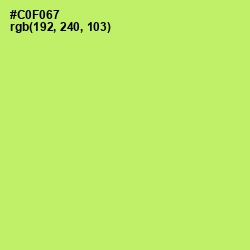 #C0F067 - Sulu Color Image