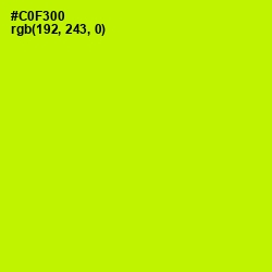 #C0F300 - Electric Lime Color Image