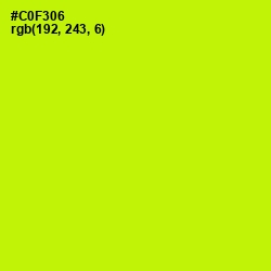#C0F306 - Electric Lime Color Image