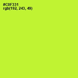 #C0F331 - Pear Color Image