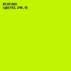 #C0F400 - Electric Lime Color Image