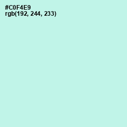 #C0F4E9 - Mint Tulip Color Image