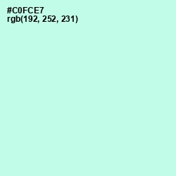 #C0FCE7 - Aero Blue Color Image