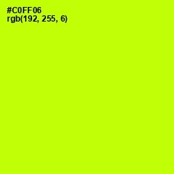 #C0FF06 - Electric Lime Color Image