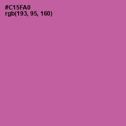 #C15FA0 - Hopbush Color Image