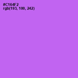#C164F2 - Heliotrope Color Image