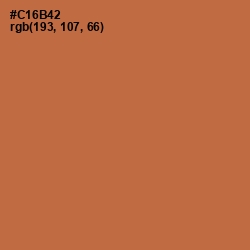#C16B42 - Red Damask Color Image
