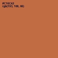 #C16C42 - Raw Sienna Color Image