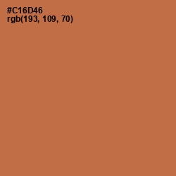 #C16D46 - Raw Sienna Color Image