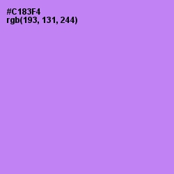 #C183F4 - Light Wisteria Color Image