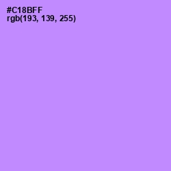 #C18BFF - Light Wisteria Color Image