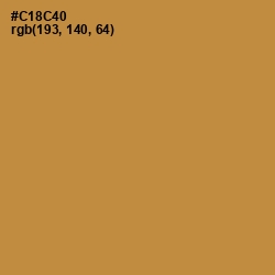 #C18C40 - Tussock Color Image