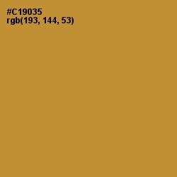 #C19035 - Brandy Punch Color Image