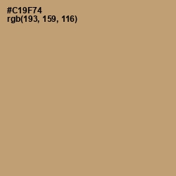 #C19F74 - Whiskey Color Image